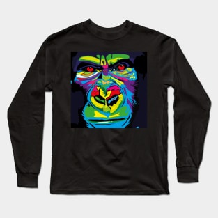 Psychedelic Ape Long Sleeve T-Shirt